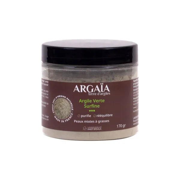 Argaia Argaia Grüne Tonerde - Superfein 170g – Produktbild 1 von 2