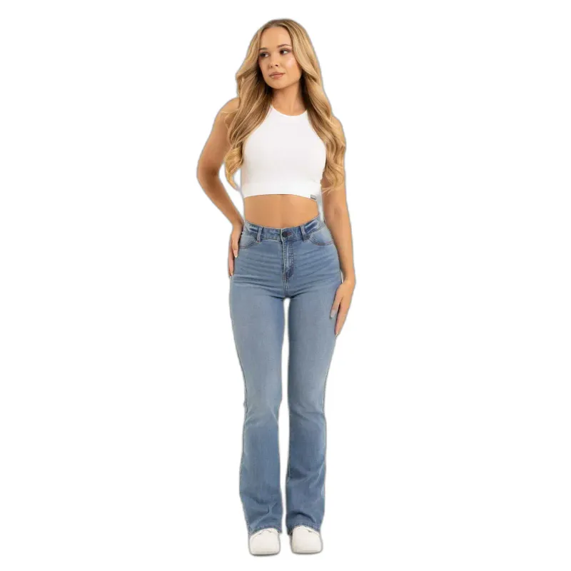 Gym Glamour Flared Jeans Damen Gym Glamour, Bleu, – Produktbild 1 von 1