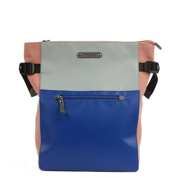 7clouds 7clouds City-Laptoprucksack Belis 7.1, Blue-grey-salmon, – Produktbild 1 von 4