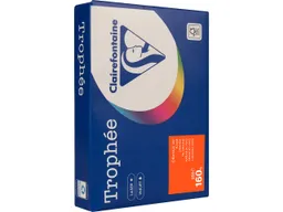Clairefontaine 250 Blatt Clairfontaine Farbiges Kopierpapier "Trophee" 160 g/m², DIN A4, orange – Produktbild 1 von 1