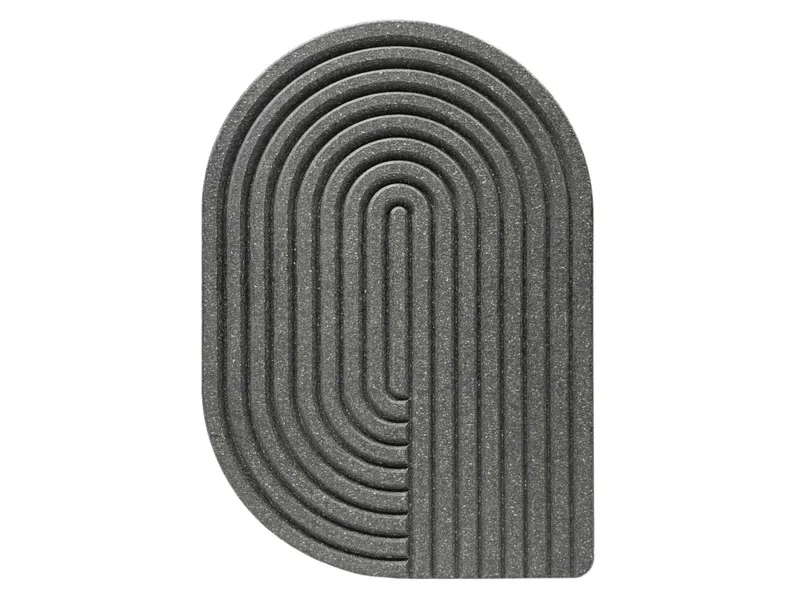 WYE WYE Schneidebrett "Curve" aus nachhaltigem Holzwerkstoff Maße 26 x 18 x 1,9 cm, Schwarz, – Produktbild 1 von 2