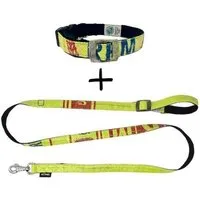 GOOPSI GOOPSI Hundeleine ARUGAM mit Halsband Gr. S/M (25-35cm) im Set - Lemon – Produktbild 1 von 1