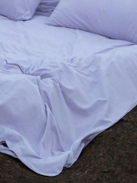 erlich textil erlich textil Cotton Select Flanell Bettdeckenbezug aus Bio-Baumwolle, made in Europe, Lavendel, – Produktbild 3 von 6