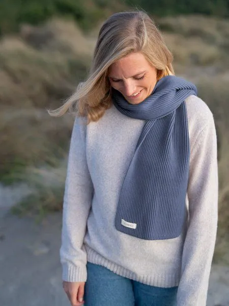 FUXBAU FUXBAU 4Seasons Strickschal, Blaugrau, – Produktbild 1 von 4