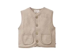 People Wear Organic People Wear Organic Fleece-Weste dunkelsand mélange 74/80 – Produktbild 1 von 1