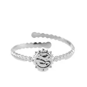 ELEKTROPULLI Größenverstellbarer Ring von Elektropulli, Silber, – Produktbild 2 von 8