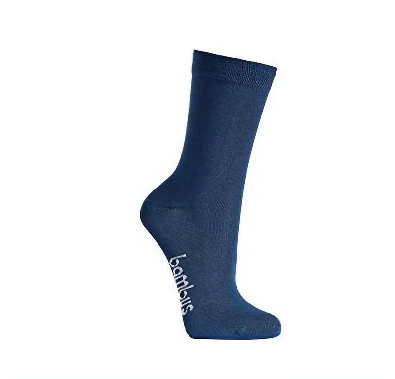 TippTexx 24 Socken 6 Paar Bambus Kinder Socken superweich handgekettelt Mädchen & Jungen (Set, 6 Paar), Blau, – Produktbild 2 von 5