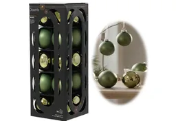 LS-LebenStil Weihnachtsbaumkugel 18-20 Design Glas Weihnachtskugeln 6cm Grün Rosmarin Christbaum Dekoku (18 St), Edle Weihnachtsdeko Matt / Glänzend Weihnachtsbaumschmuck Deko Kugeln – Produktbild 1 von 1