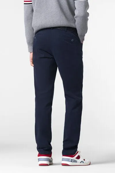 Meyer MEYER Winter-Twill Chino, Blau (marine), – Produktbild 3 von 4