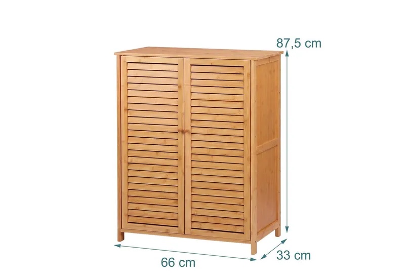 RELAXDAYS RELAXDAYS Schuhschrank 5 Fächer Bambus (1-St), Braun, – Produktbild 4 von 5