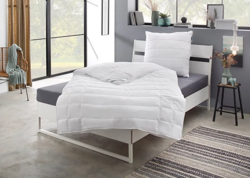 fan Microfaserkissen Komfort Plus, Füllung: 100% Polyester, Bezug: 100% Polyester, leichtes, weiches Kissen, Weiß, – Produktbild 6 von 7
