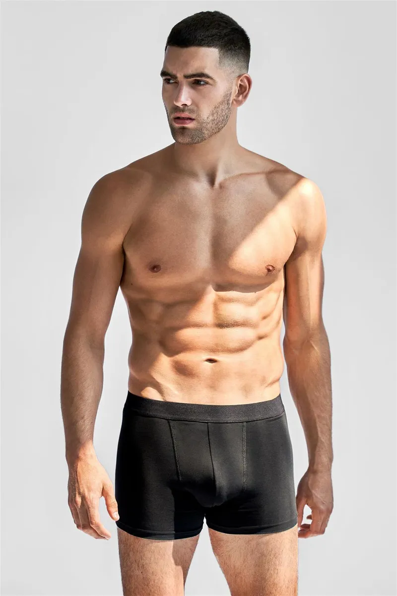 Bread & Boxers Boxer Brief GOTS, 3er Pack, Schwarz, – Produktbild 1 von 1