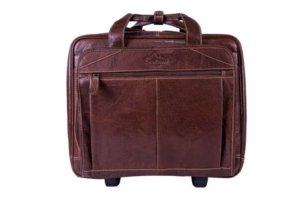 Alpenleder Alpenleder Trolley DENVER, Brandy, – Produktbild 2 von 4