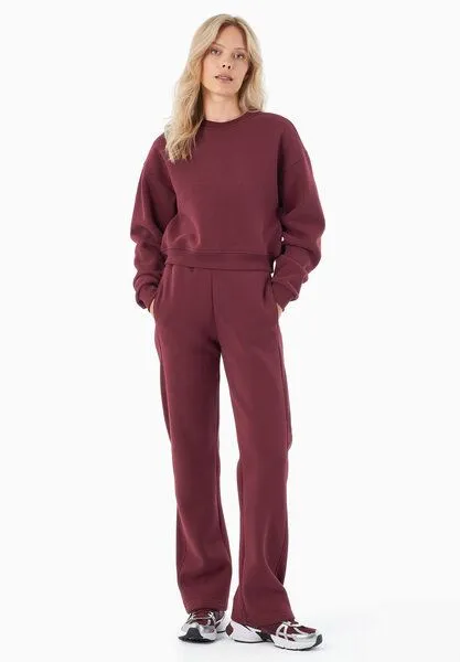 ORGANICATION ORGANICATION POLLY | Essentials Sweathose aus Bio-Baumwolle & Recyceltem Polyester, Bordeaux, – Produktbild 1 von 4