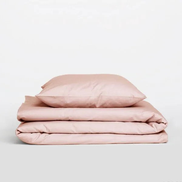 AGA.PIE AGA.PIE Kinderbettwäsche-Set aus Lyocell aus Bambuscellulose, 100 x 135cm inkl. 60 x 40cm Kissenbezug, Puder, – Produktbild 1 von 3