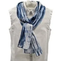 Frida Feeling Frida Feeling Shibori Batik Schal (Baumwolle), verschiedene Farben, Blau (dunkles blau), – Produktbild 1 von 1