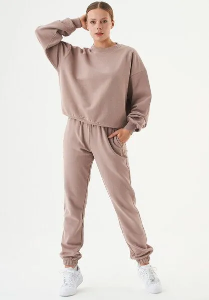 ORGANICATION ORGANICATION ESSENTIALS-BUKET- Soft Touch Sweatshirt aus Bio-Baumwolle, Mocha, – Produktbild 2 von 4