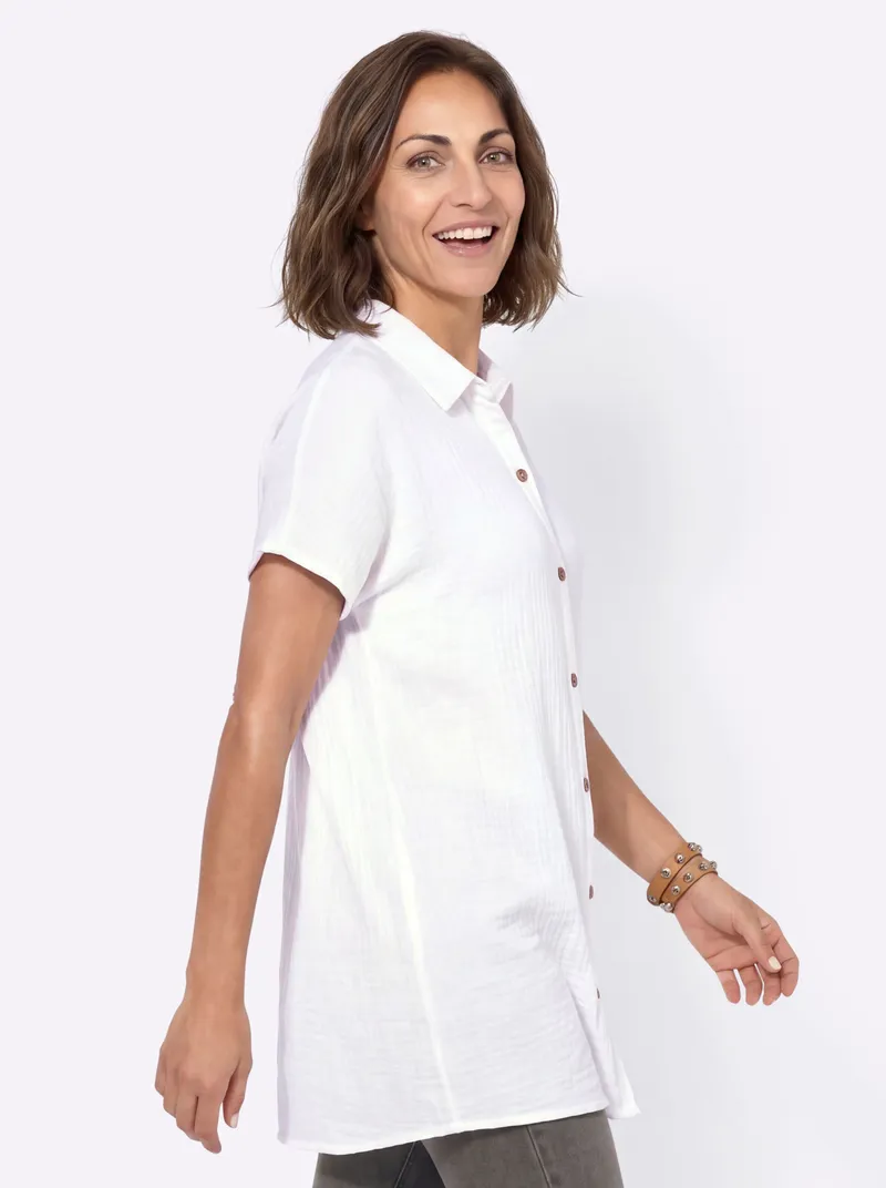 Witt Longbluse weiß, Weiß, – Produktbild 2 von 2