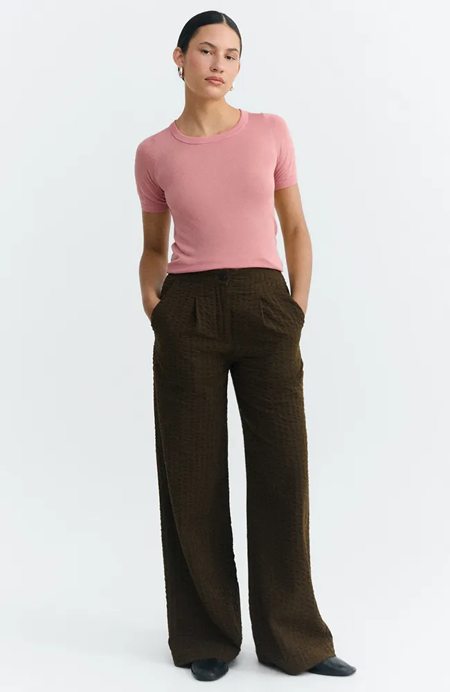 thinking mu Thinking MU Damen vegan Hose Seersucker Manolita Braun, Braun, – Produktbild 2 von 2