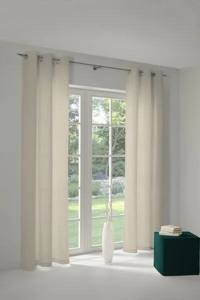 Nature by Adam Nature by Adam Vorhang aus 100% Bio-Baumwolle - Made in Germany - Uni Collection, Naturweiß, – Produktbild 7 von 7