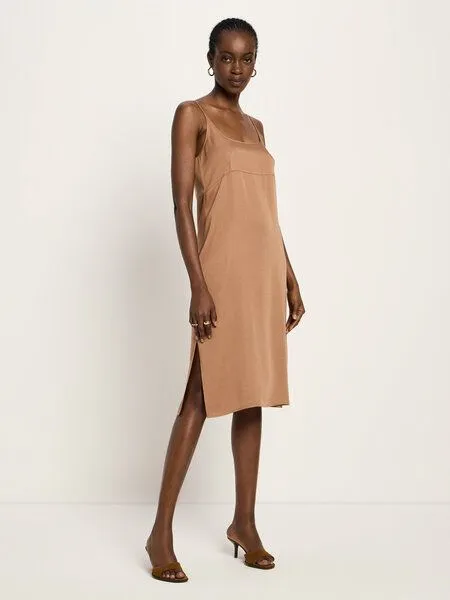 LANIUS LANIUS Trägerkleid aus TENCEL Lyocell, Cinnamon, – Produktbild 3 von 4
