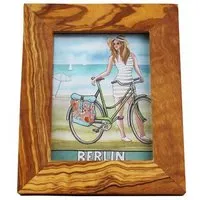 Mitienda Shop Mitienda Shop Bilderrahmen aus Olivenholz 11,5cm x 8,5cm Fotorahmen – Produktbild 1 von 1