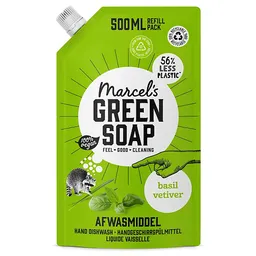 Marcel s Green Soap Marcel's Green Soap Spülmittel Basilikum & Vetivergras Nachfüllpack – Produktbild 1 von 1