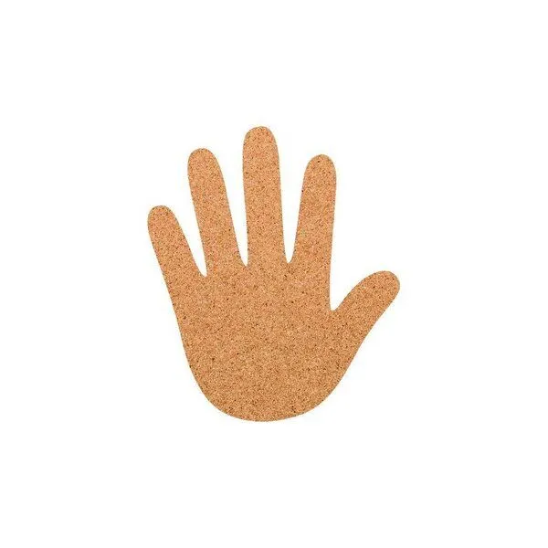 Kork-Deko Kork-Deko Hand als Pinnwand aus Kork XXL ca. 80x50 cm – Produktbild 1 von 2