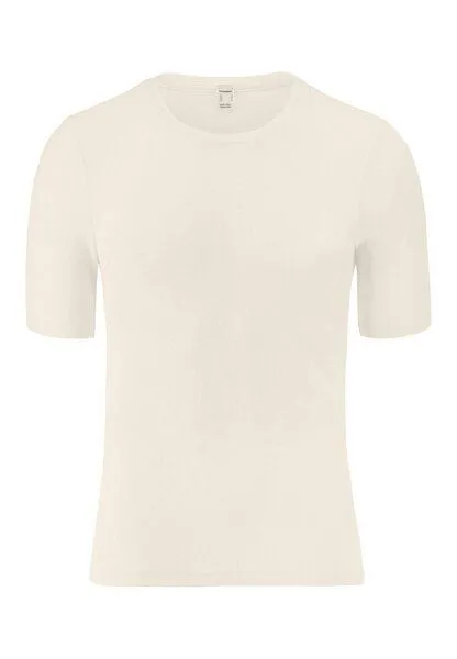 hessnatur hessnatur T-Shirt PURE FUNCTION aus Bio-Merinowolle und Seide, Natur, – Produktbild 2 von 4