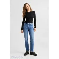 DAWN DAWN Jeans MORNING Regular Straight Mid Waist Low Stretch, Medium blue, – Produktbild 4 von 7
