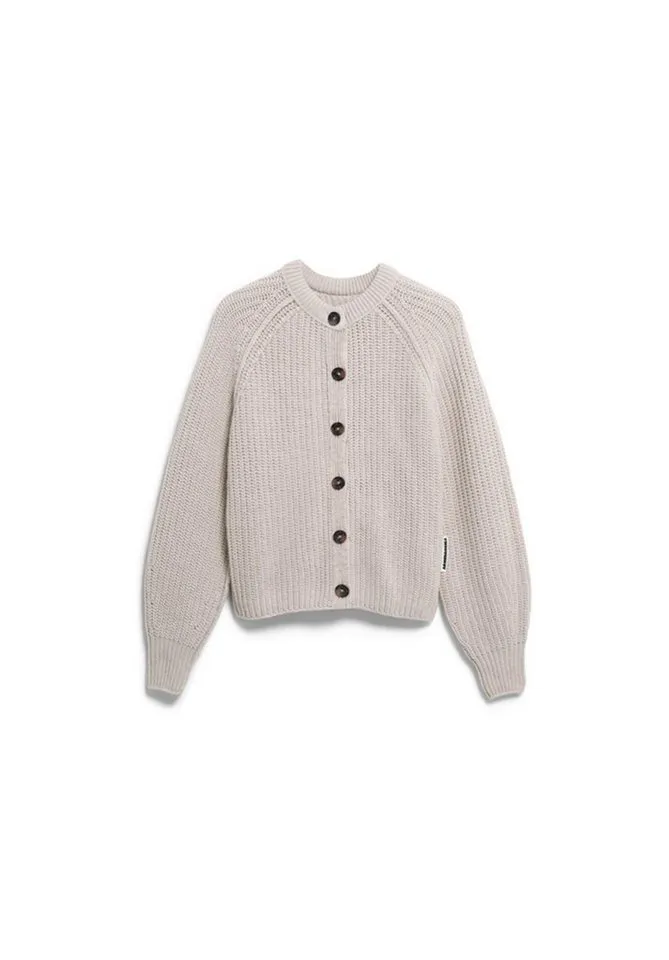 ARMEDANGELS ARMEDANGELS Cardigan RIB KNIT CARDIGAN, 3642 honey melange, – Produktbild 2 von 3