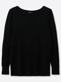 sheego Langarm-Pullover schwarz – Produktbild 1 von 1