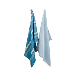 gepa GEPA 2er-Set Fairtrade Geschirrtücher "uni & stripes", handgewebt von CO-OPTEX – Produktbild 1 von 1