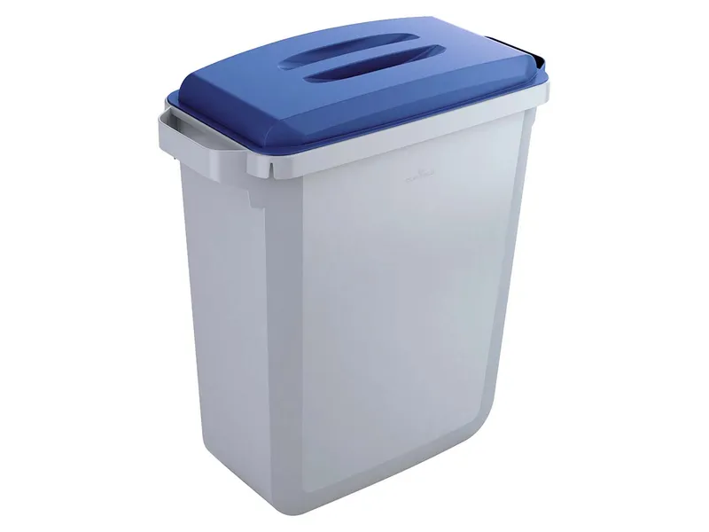 Durable DURABLE Mülleimer 'Durabin 60' 60 l, mit blauem Deckel – Produktbild 2 von 3