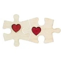 BeWooden BeWooden Broschen aus Holz für Paare | Mode Schmuck | Puzzle – Produktbild 1 von 1