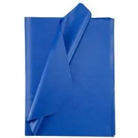 Fines Papeterie Fines Papeterie 50 Bögen Seidenpapier * in vielen Farben * zum Verpacken, Basteln, Einwickeln, Dunkelblau, – Produktbild 1 von 1
