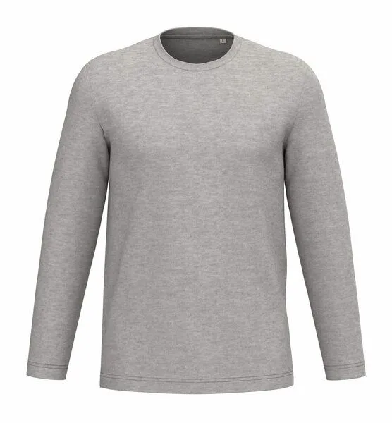 Greenspired Greenspired Umweltfreundliches Unisex Langarm T-Shirt 155 g/m² XS-3XL, Meliertes grau, – Produktbild 1 von 1
