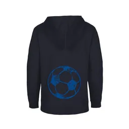 HANDGEDRUCKT HANDGEDRUCKT Unisex Kinder Zip Up Hoody "Fußball" – Produktbild 1 von 1