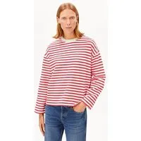 ARMEDANGELS ARMEDANGELS FRANKAA MAARLEN STRIPE Damen Sweatshirt aus Bio-Baumwolle, Undyed-mars red, – Produktbild 1 von 1