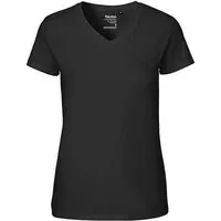 Neutral Neutral® Damen T-Shirt von Neutral Bio Baumwolle V-Neck, Schwarz, – Produktbild 1 von 1