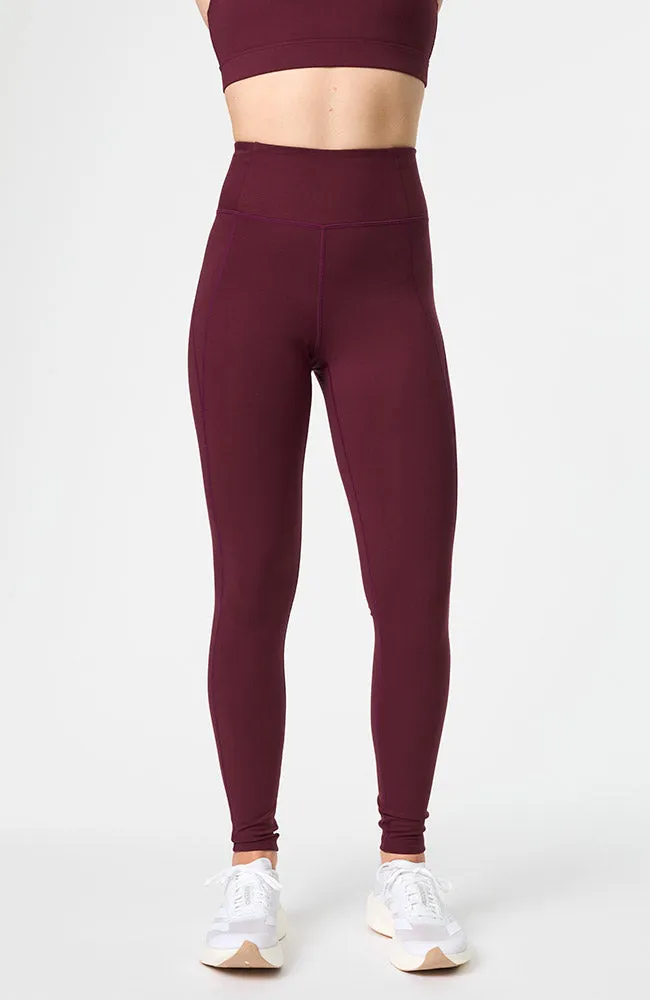 Girlfriend Collective Girlfriend Collective Damen vegan Leggings Mit Hoher Taille Und Kompressionswirkung Von Mulberry, Rot, – Produktbild 1 von 2