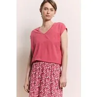 Tranquillo Jerseyshirt Elliin aus Bio-Baumwolle - holly berry / XS – Produktbild 2 von 2