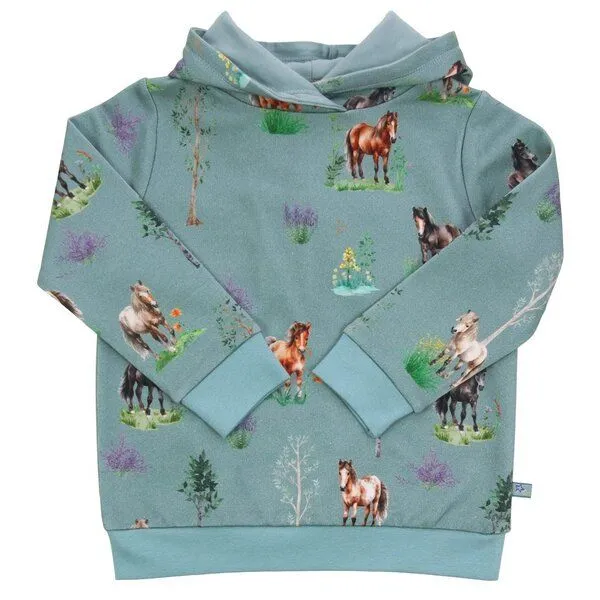 Enfant Terrible Enfant Terrible Hoodie Sweatshirt, Ponydruck light ocean-ecru, – Produktbild 1 von 3