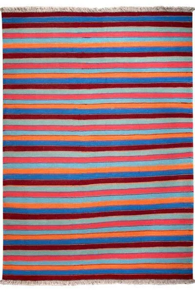 Rugtales Kelim Gashgai Mehrfarbig „Rugtales“ aus Schurwolle, 131x187 cm, Bunt, – Produktbild 3 von 4