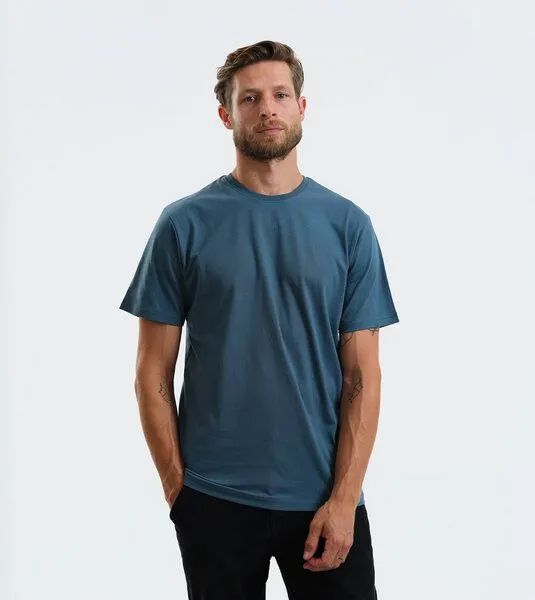 Gary Mash GARY MASH Herren Basic T-Shirt aus Biobaumwolle, Dunkles petrol, – Produktbild 1 von 4