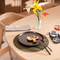 Clarissakork Clarissakork Tischset rund, Oliv (dunkelgrün), – Produktbild 1 von 1