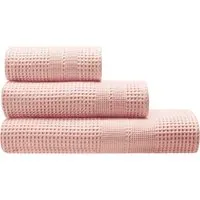 Cotonea Cotonea Waffelpikee Gästetuch, 35 x 50 cm, Bio-Baumwolle, rouge – Produktbild 1 von 1