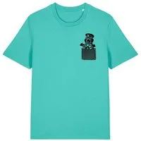 päfjes päfjes Dackel / Dackelkapitän Fair Wear Unisex BioT-Shirt, Blau, – Produktbild 1 von 1