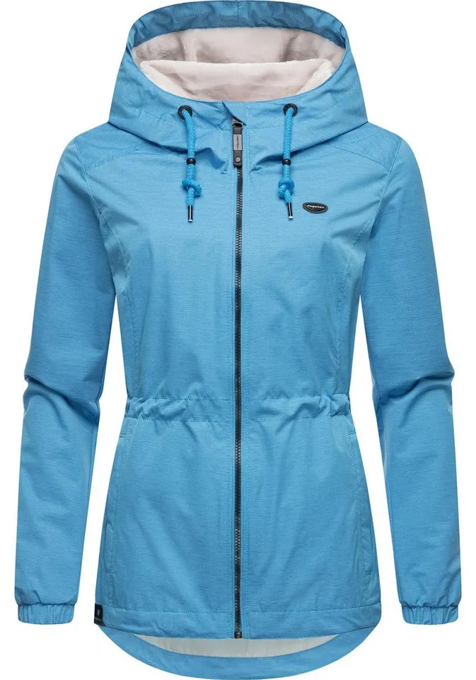 ragwear ragwear Outdoorjacke Dankka Tech Stylische Damen Übergangsjacke aus wasserdichtem Material, Blau, – Produktbild 2 von 5