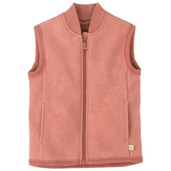 Disana Disana Kinder Zipper-Weste kbT Schurwolle, Softpink, – Produktbild 1 von 4